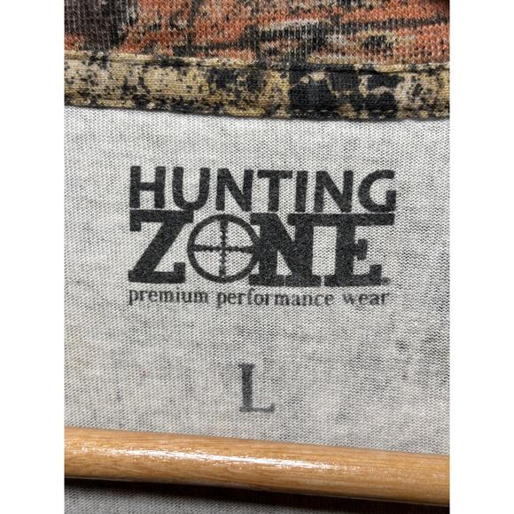 Hunting Zone Camouflage Short Sleeve Cotton T-shirt Mens Size Large - Picture 4 of 6